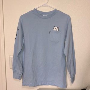 RIPNDIP BABY BLUE LONG SLEEVE